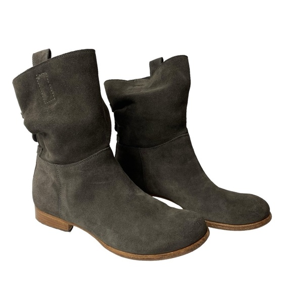 Alberto Fermani Pull on Gray Suede Ankle Booties  Size US 6/ EU 36.5 - Picture 3 of 7